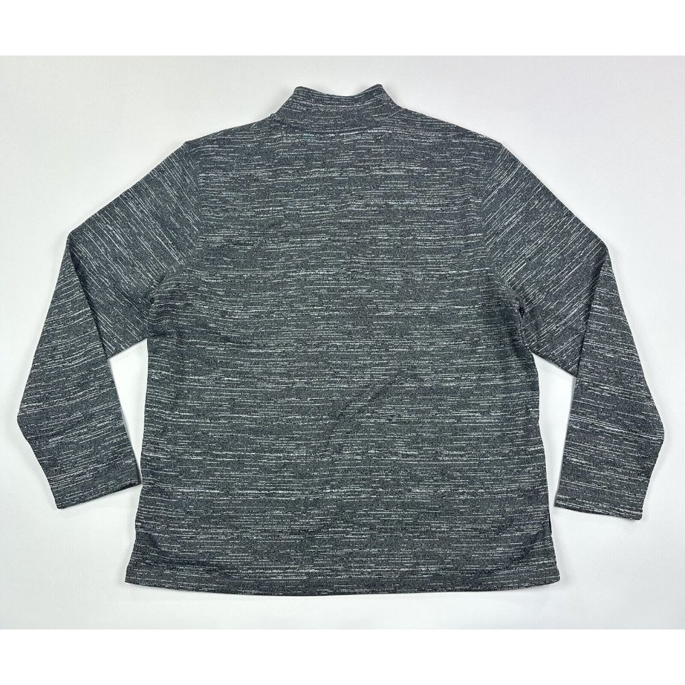 Detroit Tigers MLB Majestic 2XL XXL 1/4 Zip Pullover Jacket Shirt Heather Gray - Picture 10 of 11